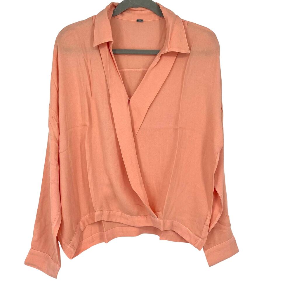 Young Fabulous & Broke Soho Top Apricot V-Neck Blouse‎ Small NEW